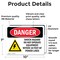 Signmission Shock Hazard Do Not Operate Within 10 Feet Danger Sign, Vinyl Decal, 10in W x 7in L, 2PK OS-2PACK-DS-D-710-L-1699 - alternate 4